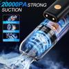 Portable Rechargeable Car Vacuum Cleaner with 2 LED Light Handheld High Speed Motor Dry Wet Electric Dust Cleaning Tool