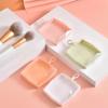 1/5 PCS Plastic Box Case Without Powder Sponge For Puff Transparent Sponge Puff Portable Travel Cosmetic Bags Cosmetics Storage