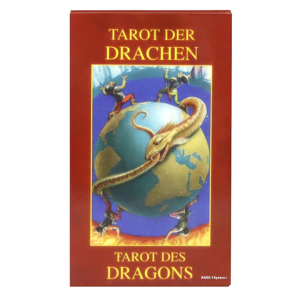 Tarotul Dragonilor 78 Cărți Tarot Vintage Folosește Bine Dragonii în Diferitele Lor Înfățișări 10,3*6cm