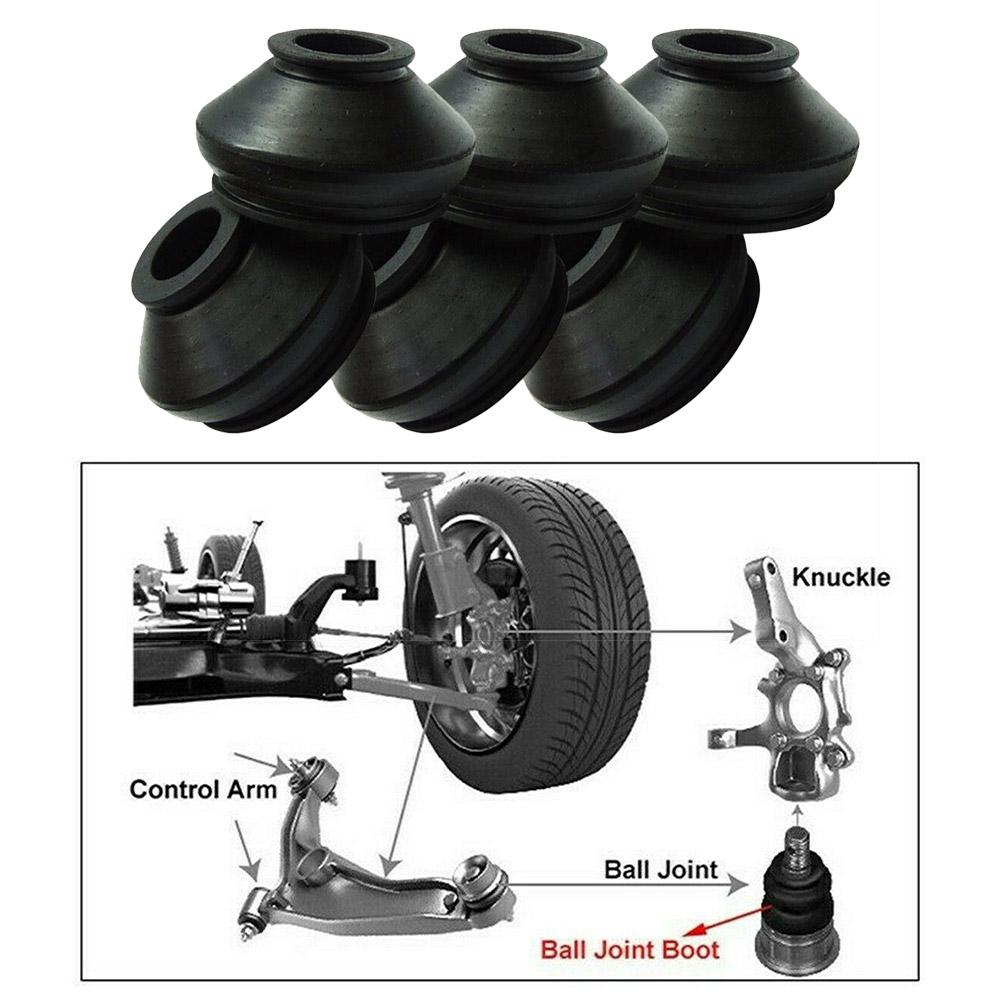 6pcs 13 23 30 High Quality Rubber Tie Rod End And Ball Joint Dust Boots Cover Universal Ball Joint Boot Replacement