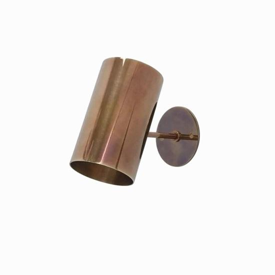 

Итальянский бра-цилиндр из латуни середины века, латунь без покрытия, лампа для чтения, для прихожих, коридоров, спален, офиса, домашний декор