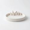 Small Miniature Landscape Hollow Ball Shaped Snow Scene Decoration Christmas Atmosphere Tray  Home