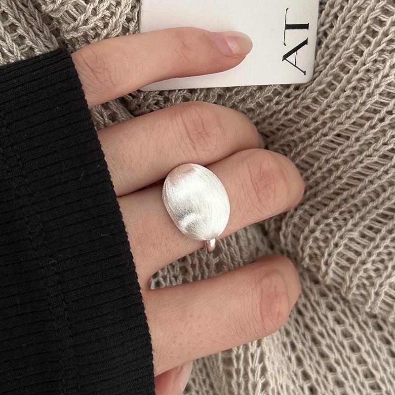 Irregular Frosted Geometric Women s Adjustable Minimalist Ring Adjustable Open Ring