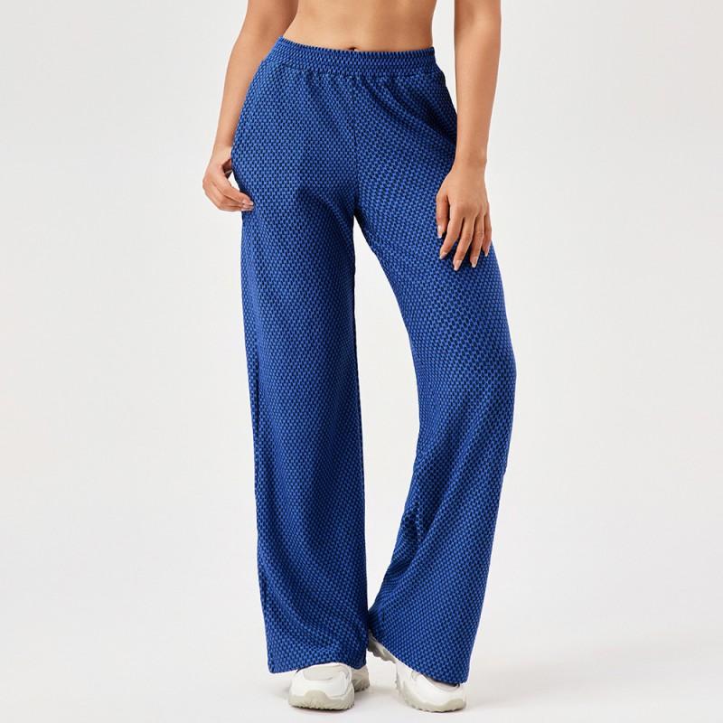 Womens Loose Straight Leg Athletic Pants Printed Stretch Running Fitness Casual
