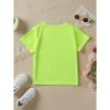 Europäische Größe Sommer Mode Mädchen Kurzarm T-Shirt Buchstabendruck Lässiges Oberteil