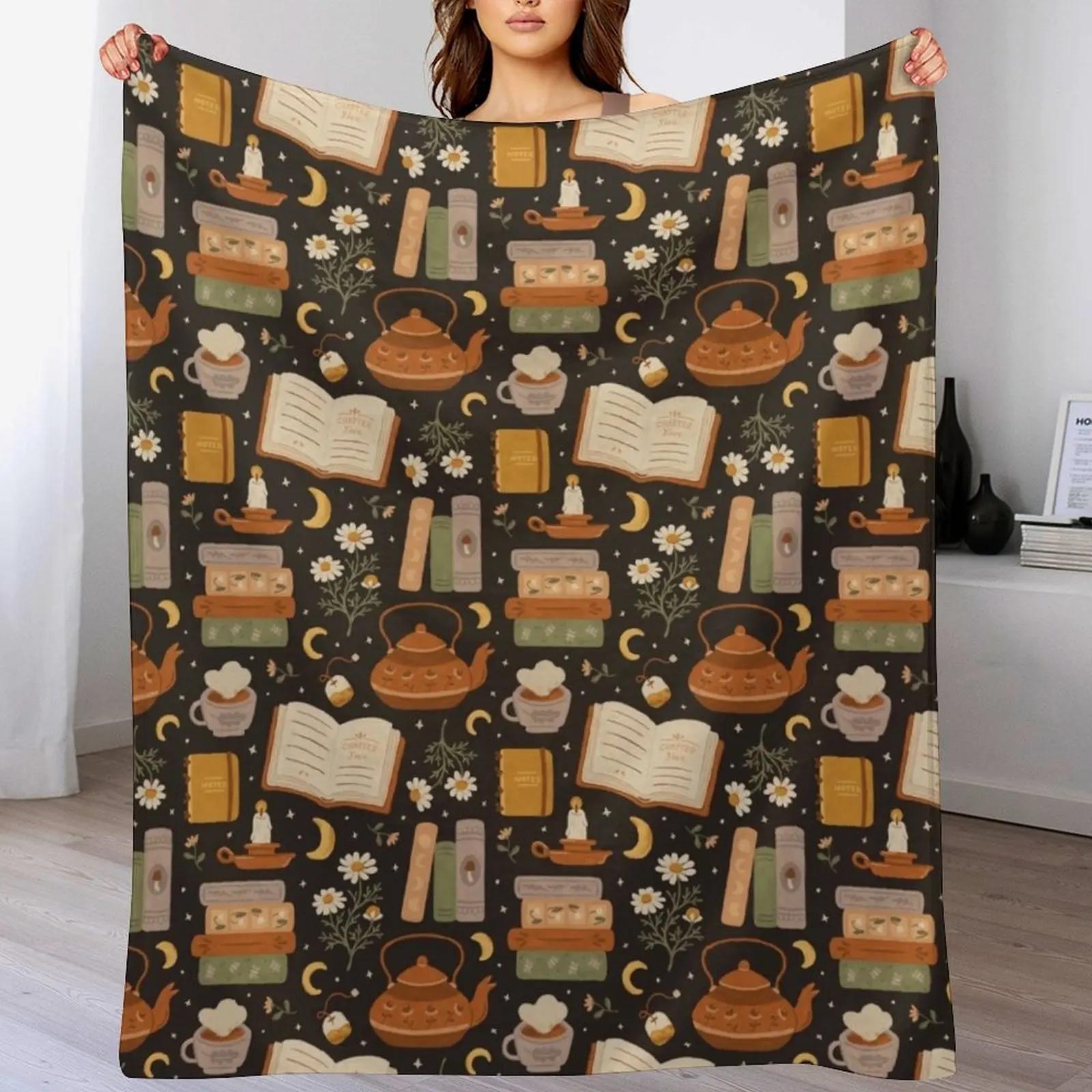 Sweet Bookish Dreams Throw Blanket Breathable Lightweight Blanket for Adults Kids 102x76cm(40x30in)