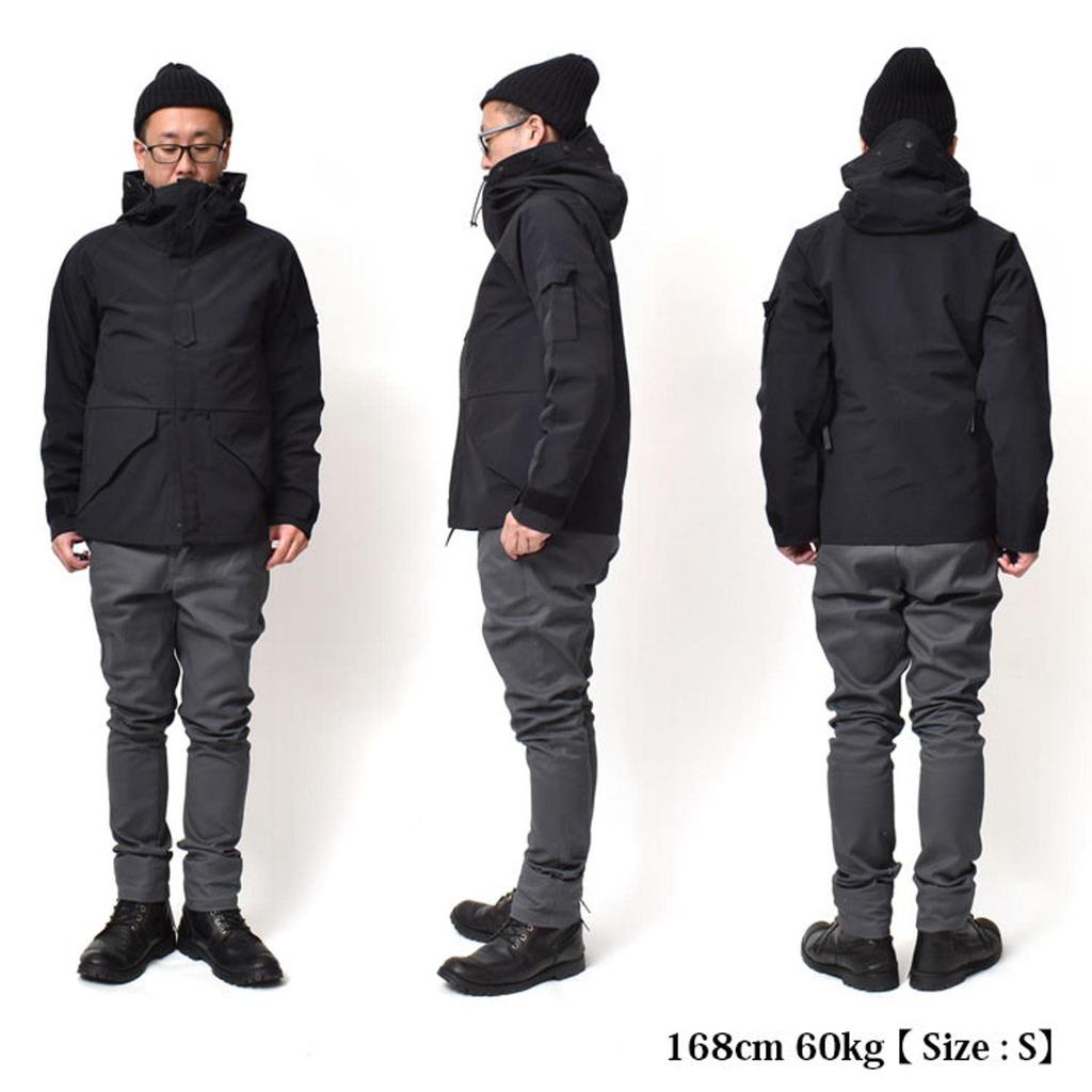 Nylon jacket outerwear [Houston] men's (American casual/military jacket/water repellent) (M size/black)