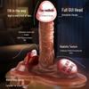 Long Love Realistic Silicone Dildo: Double Vibration, Automatic Thrusting & Withdrawal, Soft Flesh Feel Adult Sex Toy