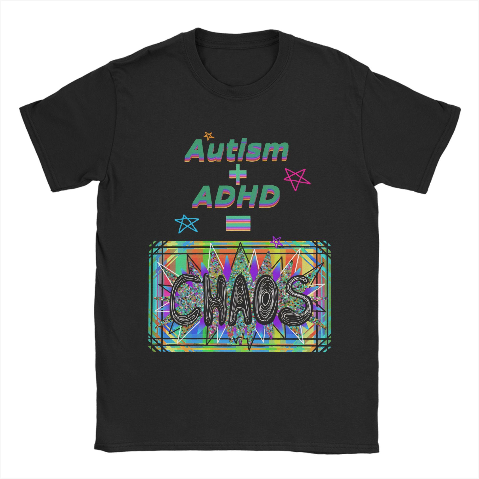 

Funny AUDHD Mama Autism ADHD Awareness AuDHD Acceptance TShirt for Unisex Round Collar Cotton T Shirts Short Sleeve Tee Shirt S