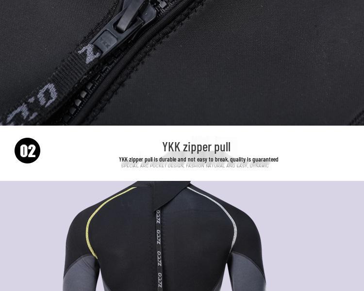 ZCCO Men's 1.5mm Wetsuit: Sun-Protection Surf & Snorkel Suit for Winter Warmth and Jellyfish Defense