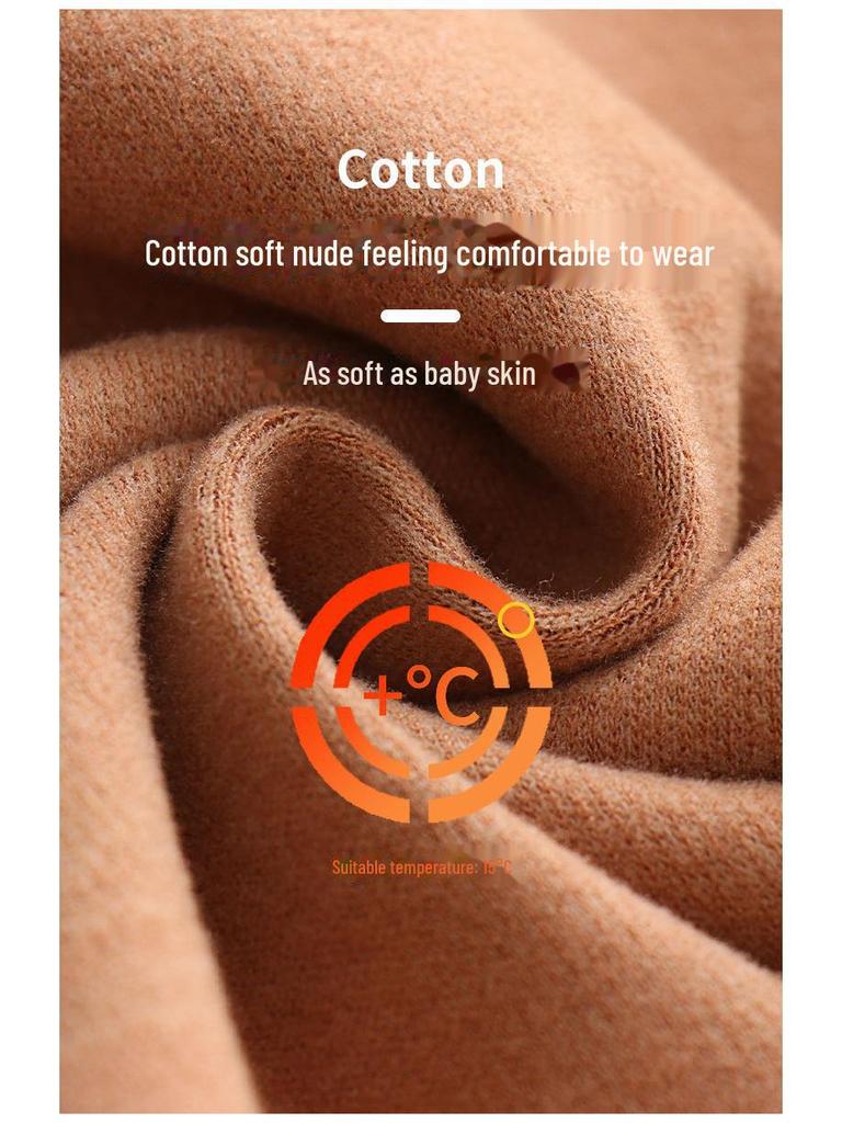 Plush High Waist Warm Velvet Leggings for Winter - Slim Fit with Thigh, Hip, and Knee Support