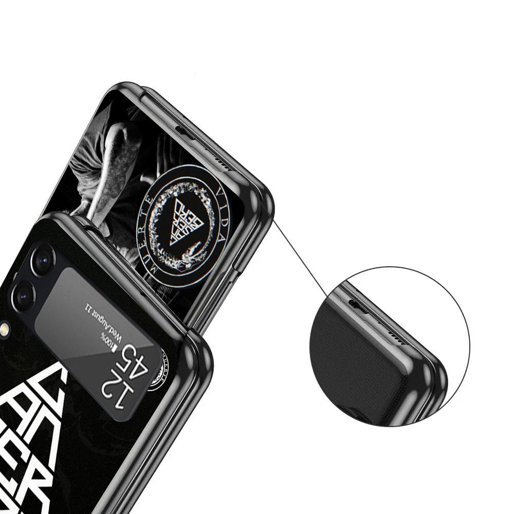 Residente C-Canserbero Case For Samsung Galaxy Z Flip 7 6 5 4 3 z Flip7 Flip6 Flip5 Flip4 5G Phone Cover Flip3 Folding Coque