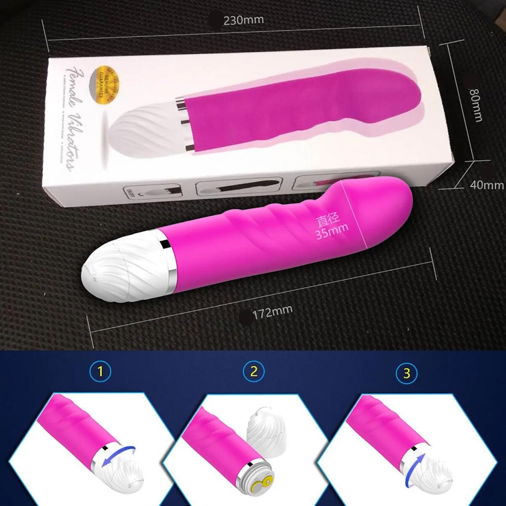 20 Speeds Vibrator Soft Silicone Dildo Realistic Penis Strong Motor G-spot Clitoral Stimulator Female Masturbator Adult Sex Toys