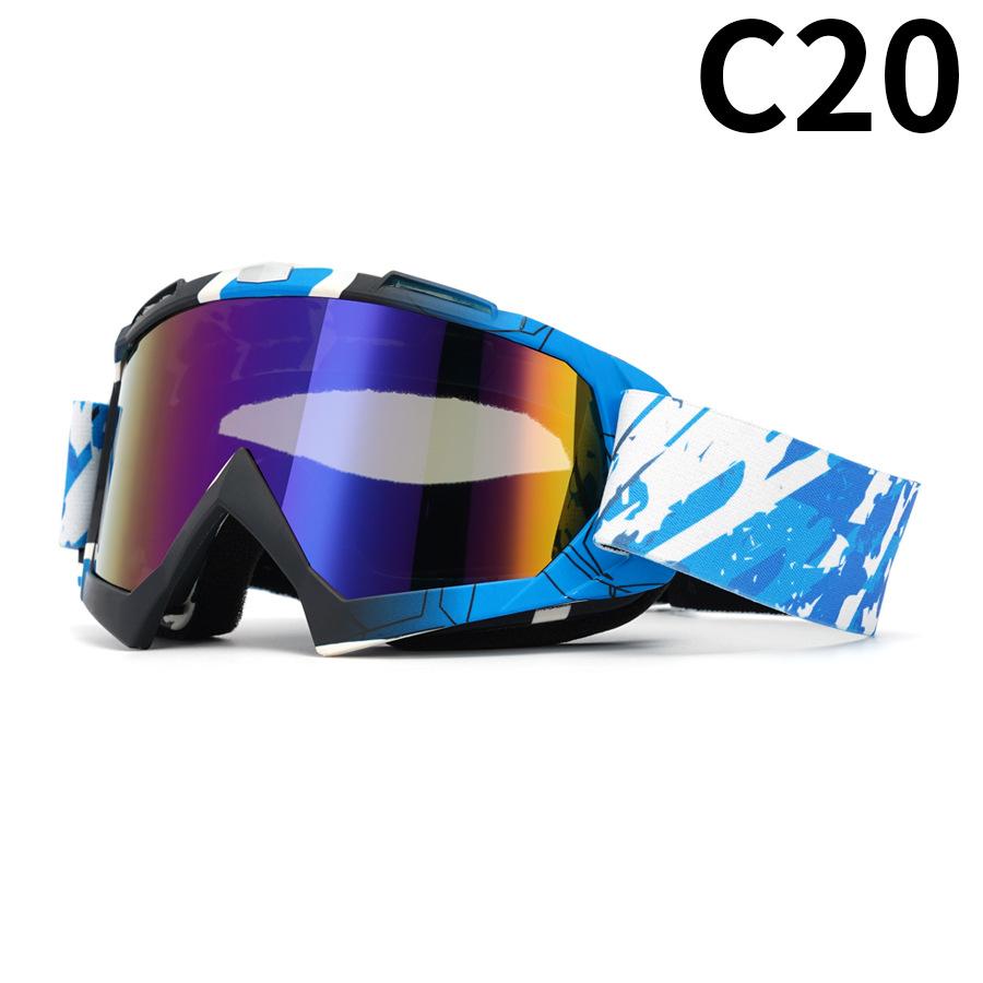 Motorcycle Goggles Water Transfer Off-road Outdoor Riding Sports Glasses Ski Goggles Windproof Glasses
