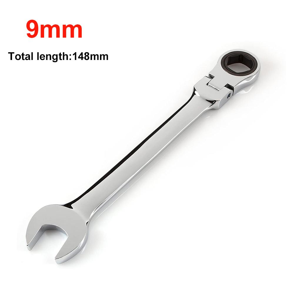 1pcs 6-24mm Ratchet Combination Set with Flexible Head Metric Wrenches Torque Universal Spanners for Car Repair Hand