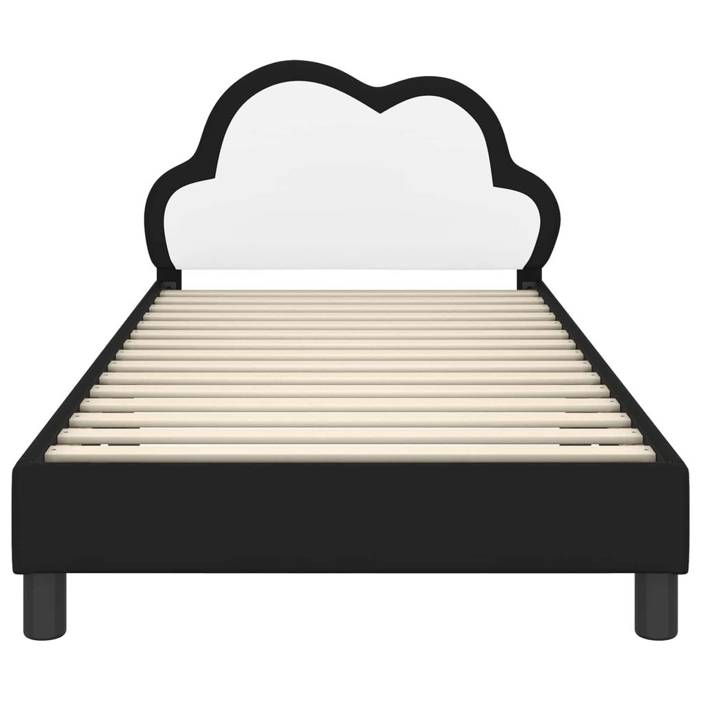 Kids Bed Frame with Headboard Black 80 x 200 cm PU Leather