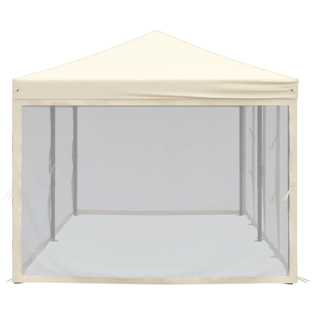 Vidaxl Foldable Party Tent With Walls, Cream, 3X6 M