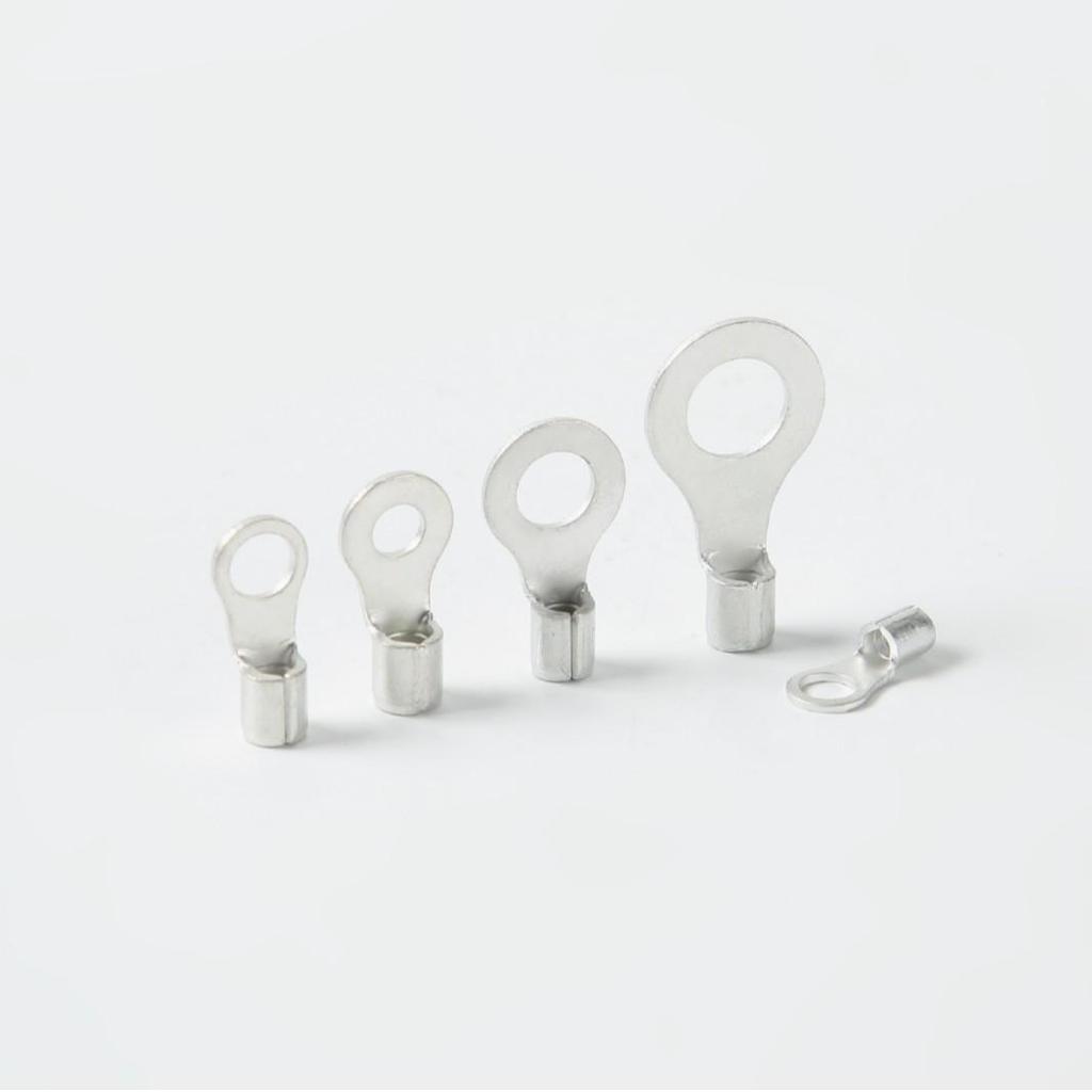 Jialong RNB Series Round Bare Terminal Copper Lugs - Purple Copper Matte Tin O-Type Cold-Pressed Connector