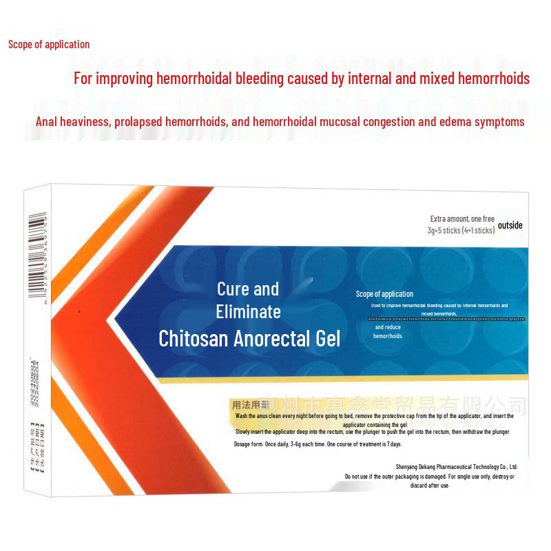 Zhi Bi Xiao Chitosan Gel alleviates bleeding from internal, external, and mixed hemorrhoids.