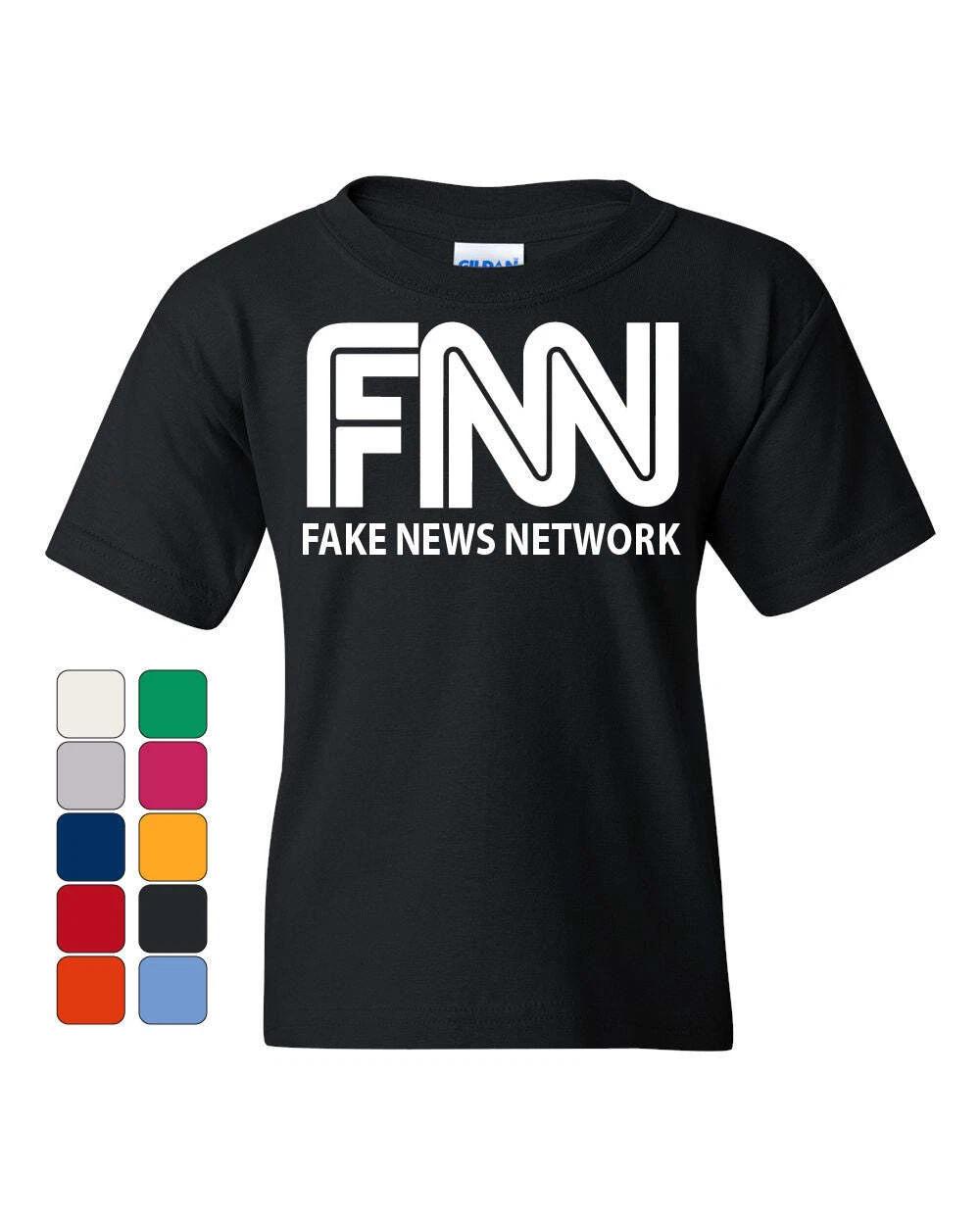 FNN Funny Parody Youth kids boys T-Shirt Fake News Trump President Tee Shirt 120