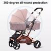 Baby Stroller Mosquito Net Breathable Mesh Lightweight Stroller Mosquito Protection Cover Foldable Universal