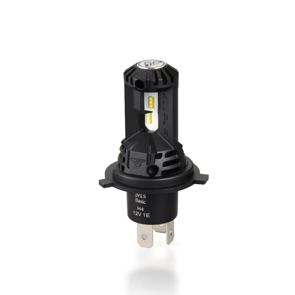 

M s Basic by IPF Headlight, LED Bulb for Motorcycles, Smart Series, 6500K H4, Halogen