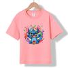 XH30 MINISO 2026 Sommer Neues Bedrucktes Baumwoll-T-Shirt mit Rundhalsausschnitt für Kinder von 1-16 Jahren, Jungen und Mädchen
