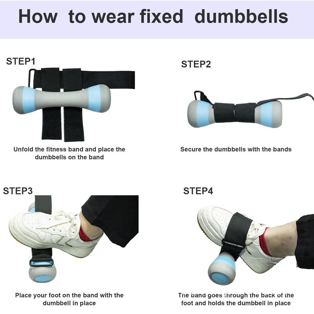 1Pair Dumbbell Foot Ankle Straps For Leg Lifting Gym Workouts Strength Training Foot Weight Holder