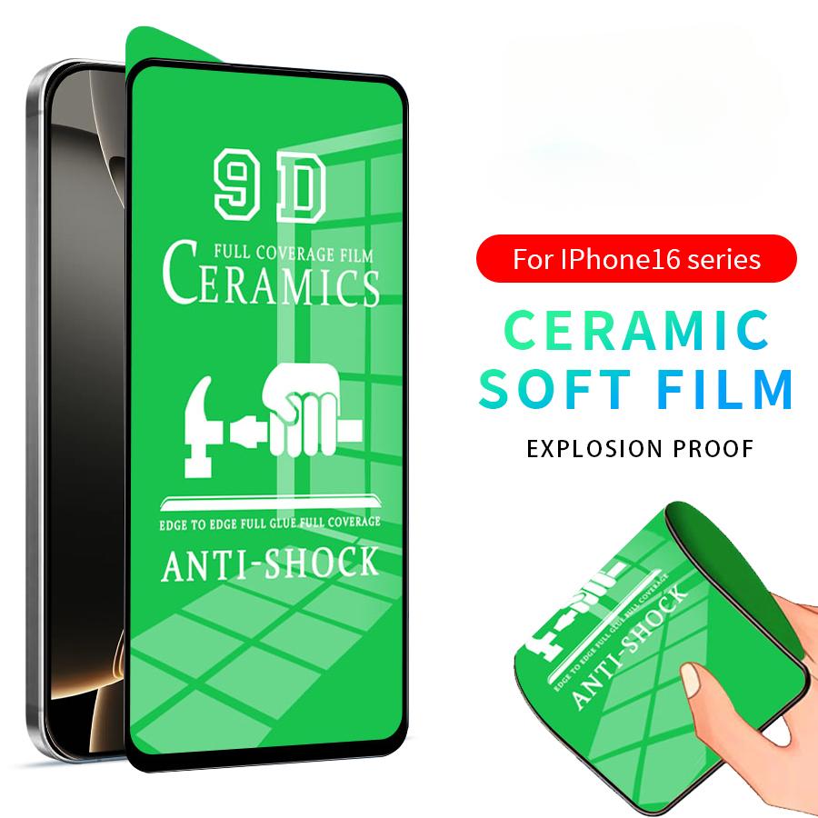 

Мягкая керамическая защитная пленка для экрана iPhone 11 12 13 mini 14 15 16 Pro Max X XR XS XS Max SE 2020 6 6s 7 8 Plus