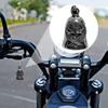 Retro Cross Motorcycle Charm Riding Bell Bikers Good Luck Bell Hanger Alloy Key Chain Accessory Riding Protection Pendant