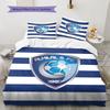 Al Hilal SFC Pattern Bedding,Quilt Set Quilt Cover Pillowcase Home Birthday Gift(1 * Duvet Cover + 2 * Pillowcase, Without Core)