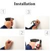 New Steel PVC Hook Bag Display Rack Wall Mount Hanger Motorcycle Helmet Holder Black