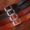 Retro Washed Glossy First Layer Cowhide Belt Men'S Genuine Leather Pin Buckle Versatile Fashion Casual Jeans Belt Men'S
