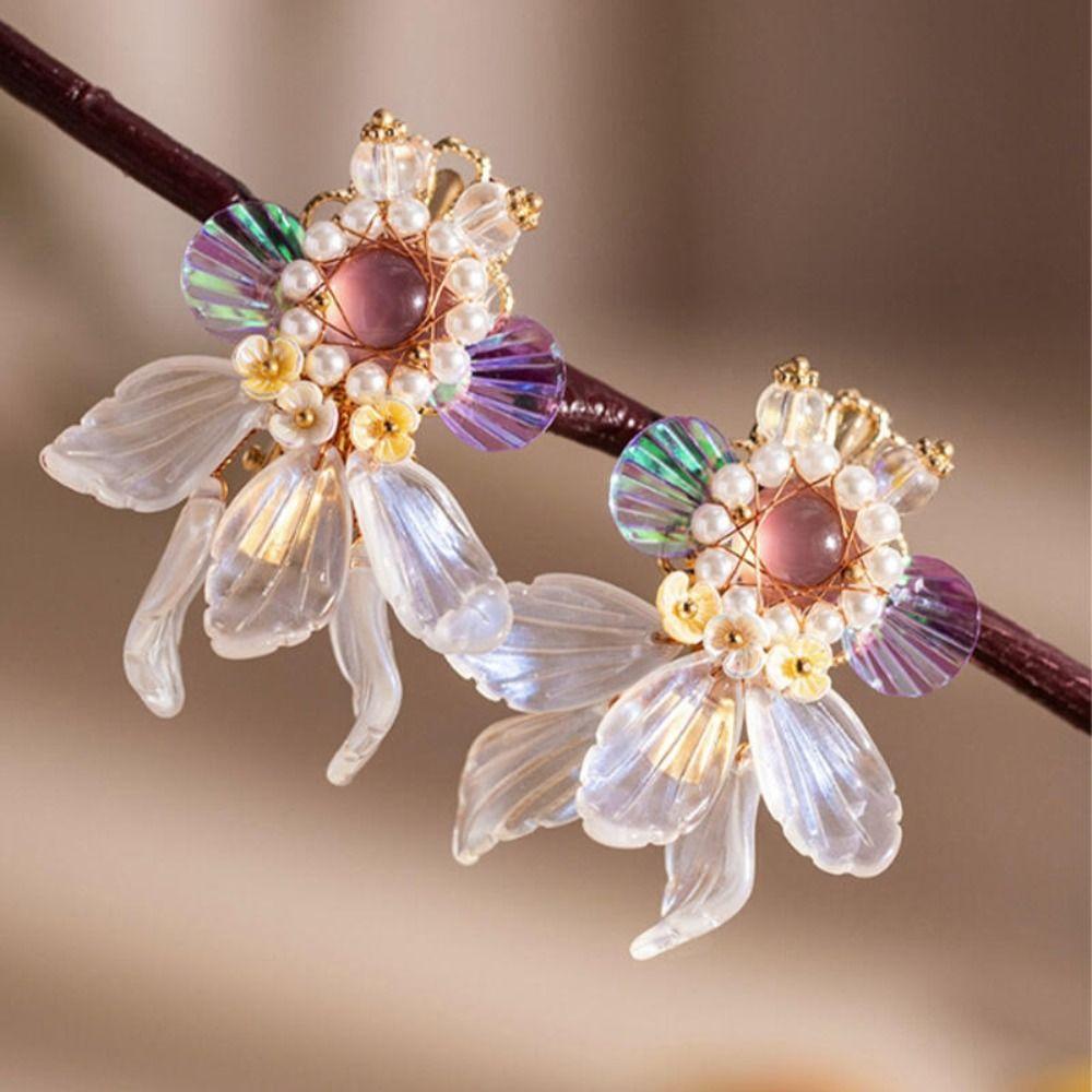 Colorful Hair Clips Cute Design Hanfu Accessories Jewelry Elegant Duckbill Clip Hair Decoration