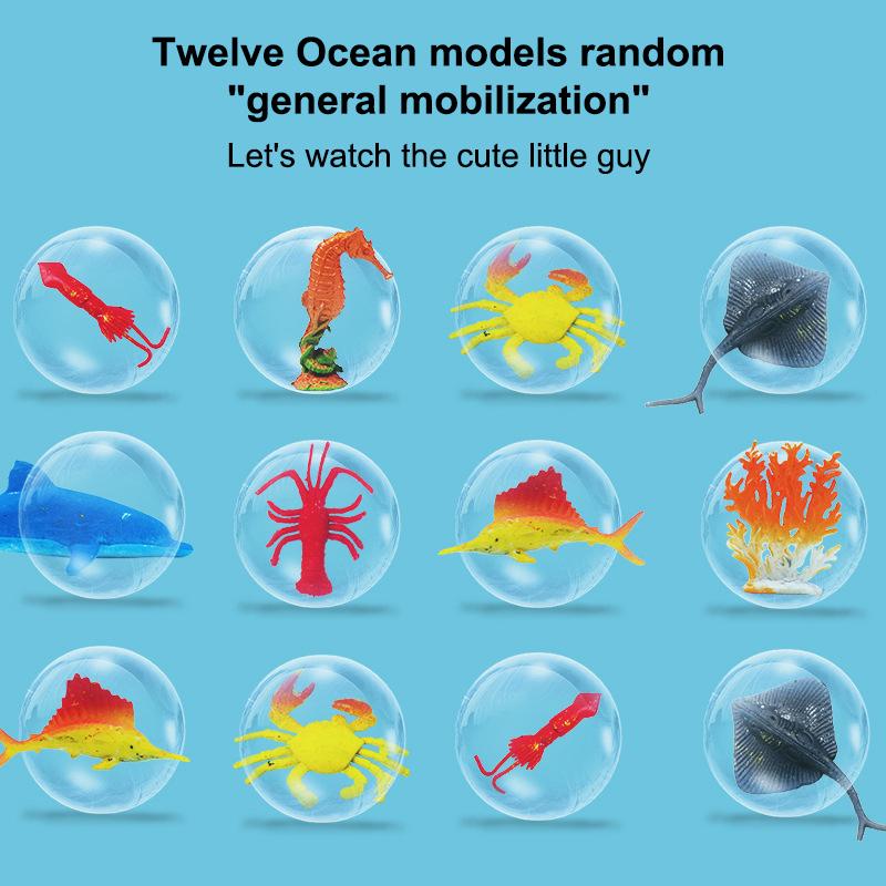 Ocean Animal Gemstone Dig Kit Kid Archaeological Excavation Gemstones Toy Toddler Science Kit Educational Handmade Toys