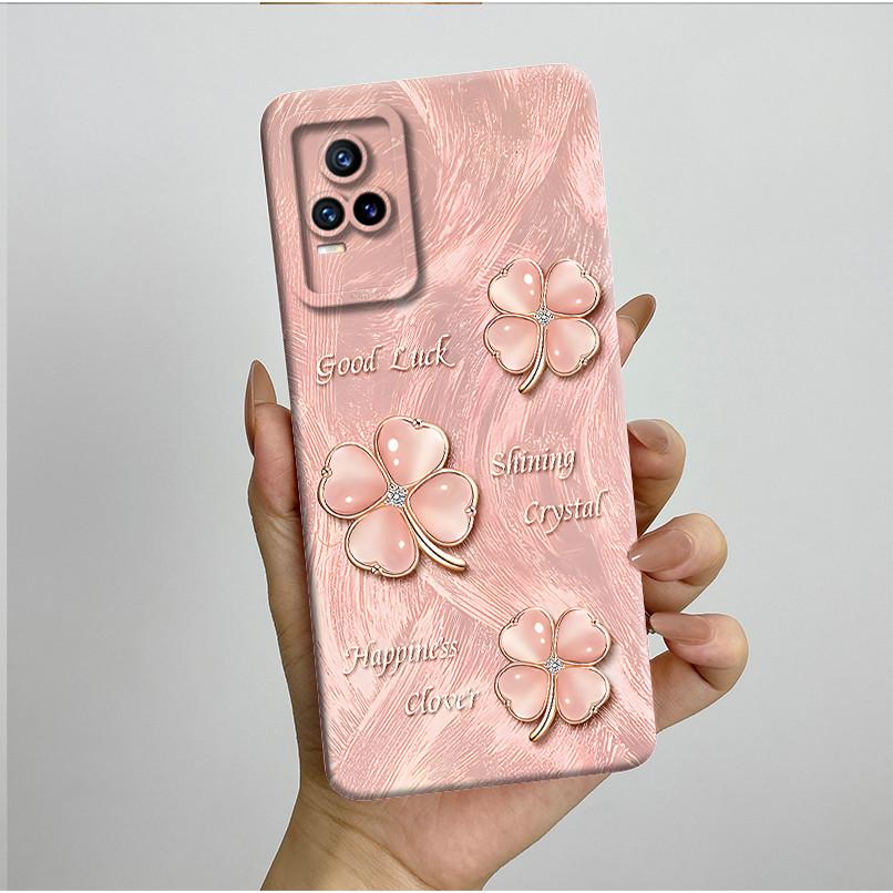 

For Vivo V21e 4G Case Pretty Butterfly Flowers Soft Silicone Phone Back Cover For Vivo V 21e V21e V2061 4G TPU Fundas Capa Coque Vivo V21e 4G