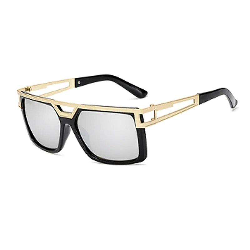 Large-frame New Metal Double-beam Men In Europe And The United States Large-frame Eyebrow Sunglasses