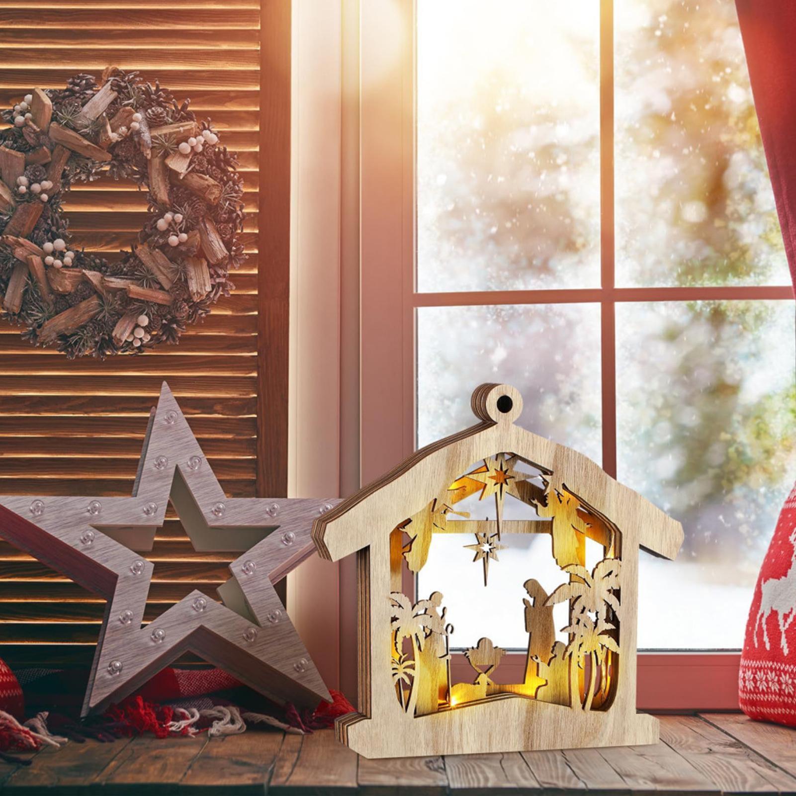 

Nativity Scene Indoor Religious Table Centerpieces Nativity Set For Christmas For Fireplace Bedroom Office Desk Table Shelf China Mainland