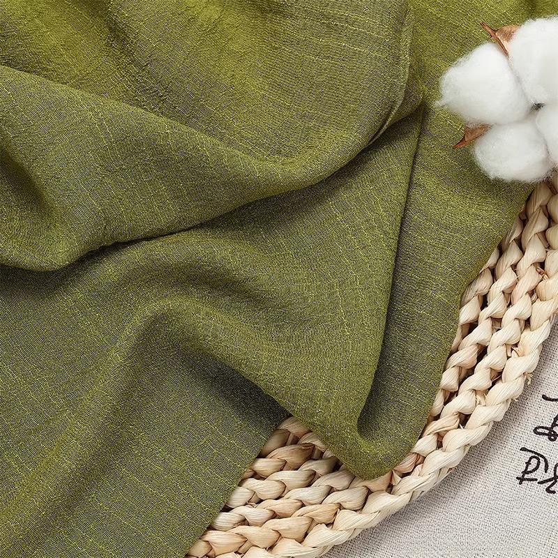 100/300/500cm Cotton Linen Fabric Thin Breathable For DIY Sewing Dress Shirt Clothing Fabrics Curtain Tablecloths Material