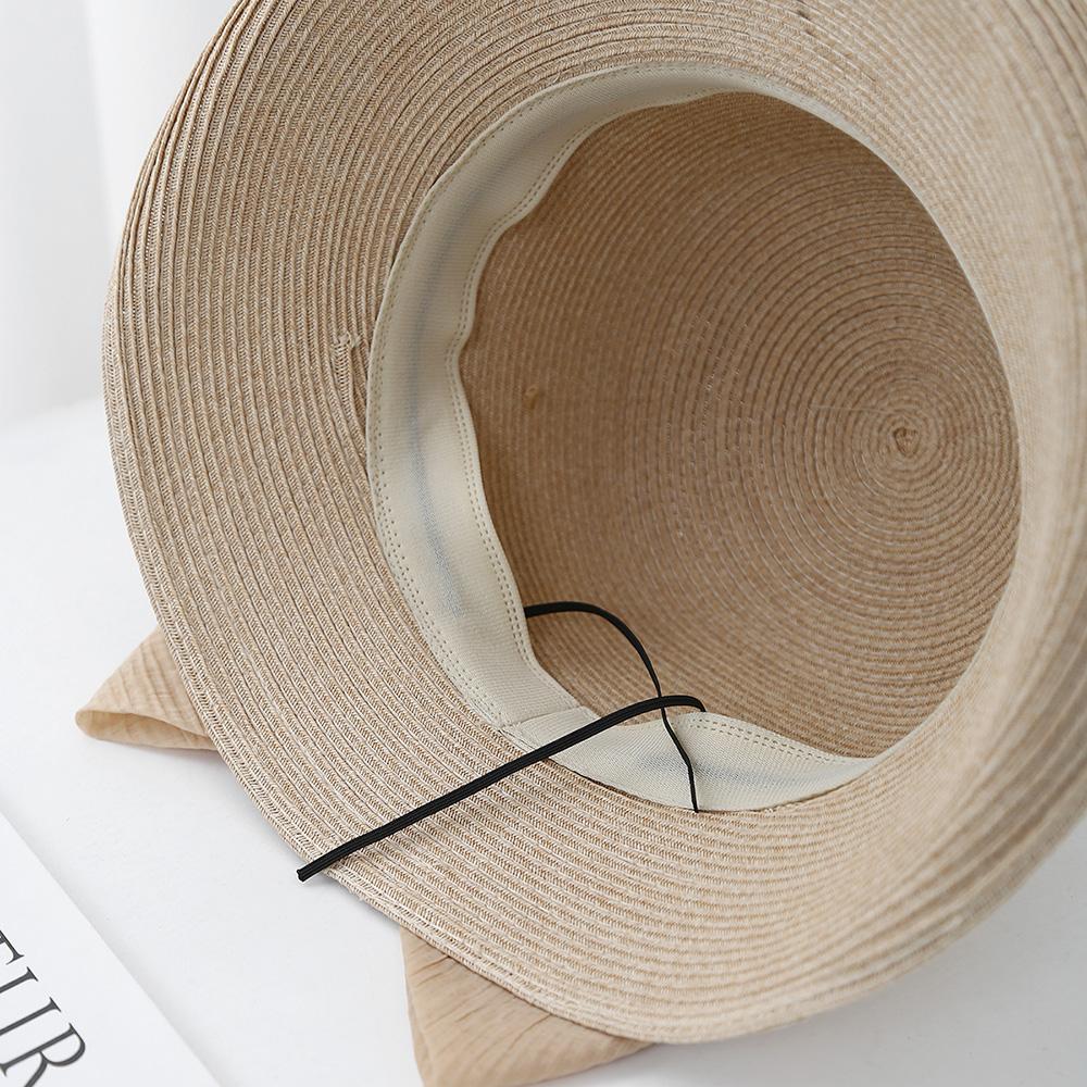 Sunscreen Hat Women's Spring and Summer Bucket Hat Small Face Fashion Light Sun Hat Woven Straw Hat