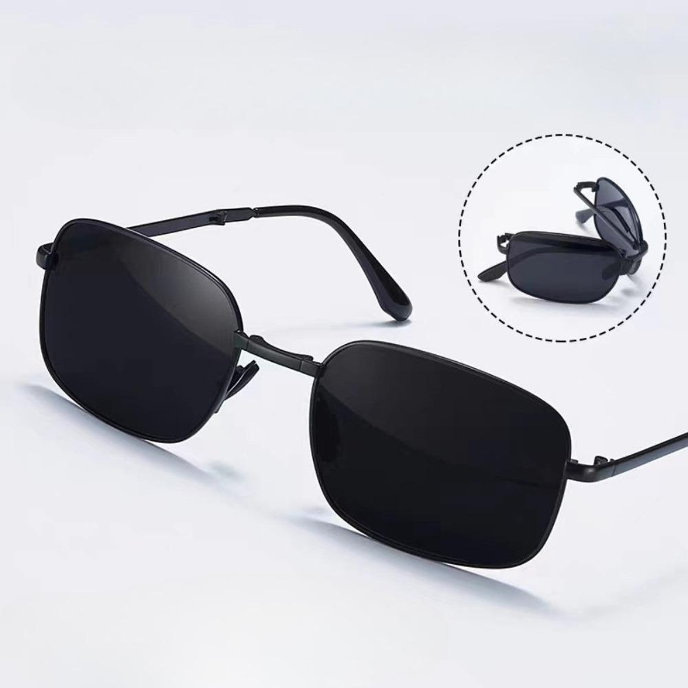 Fashion Folding Pochromic Sunglasses Outdoor Polarized Driving Sunglasses