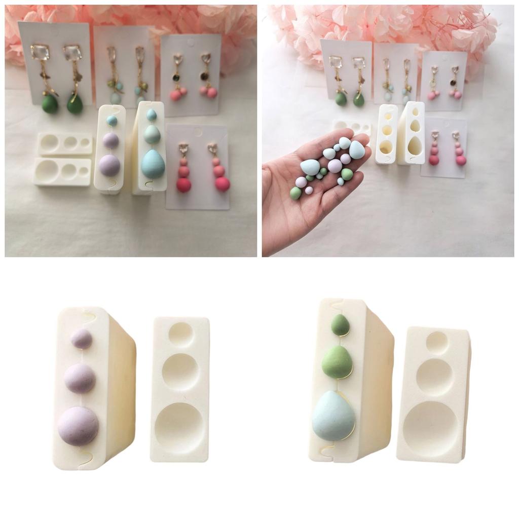 3D lrregular Ellipsoid Polymer Clay Cutting Molds Cutter For Handmade Earrings Jewelry Making Accessories for Women