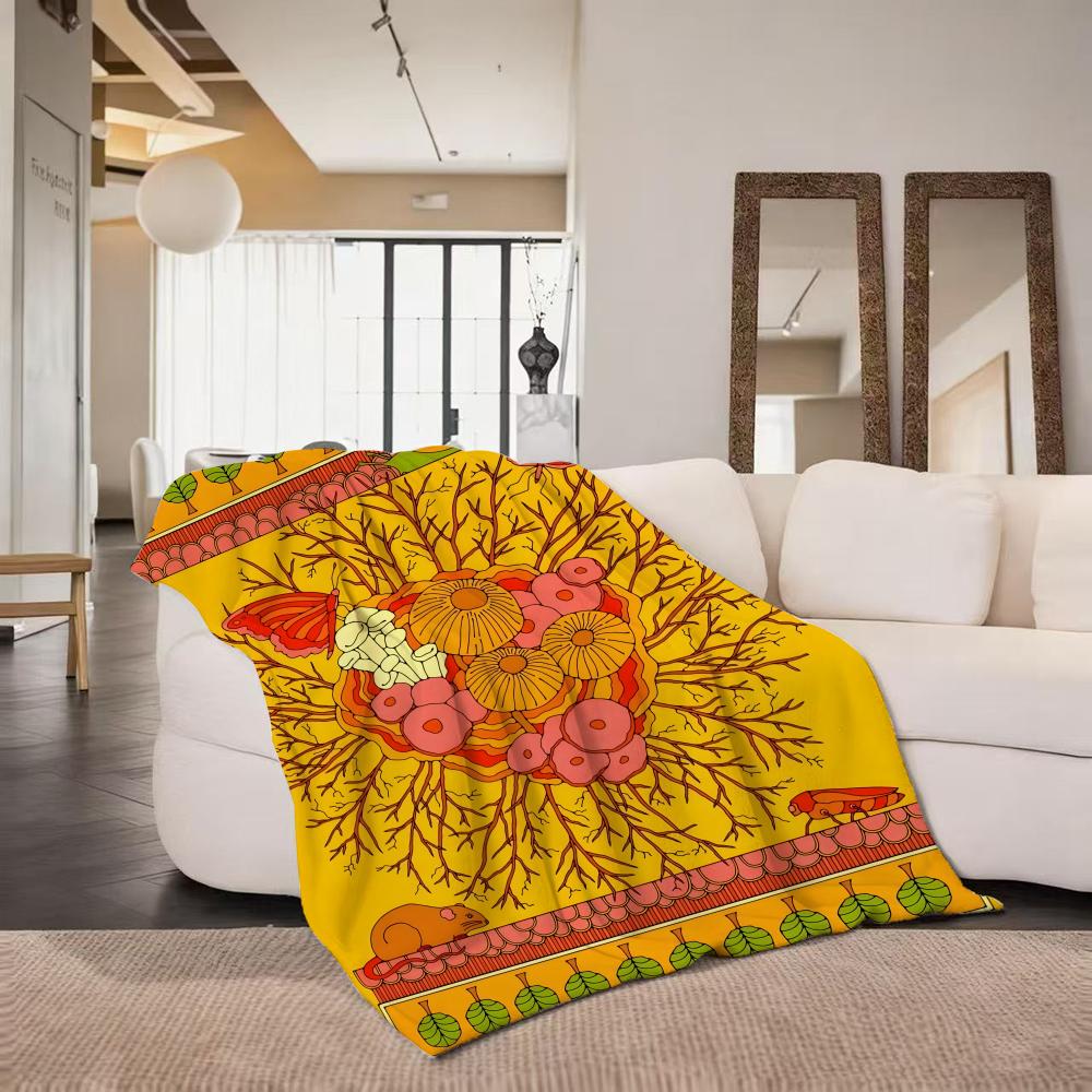 Illustrator K Kate Dehler Throw Flannel Throw Blanket Suitable for Sofa Living Room Bedroom
