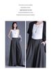 Spring Arrival High-Waisted Wide-Leg Bell Bottoms - Fashionable, Slimming, and Floor-Length