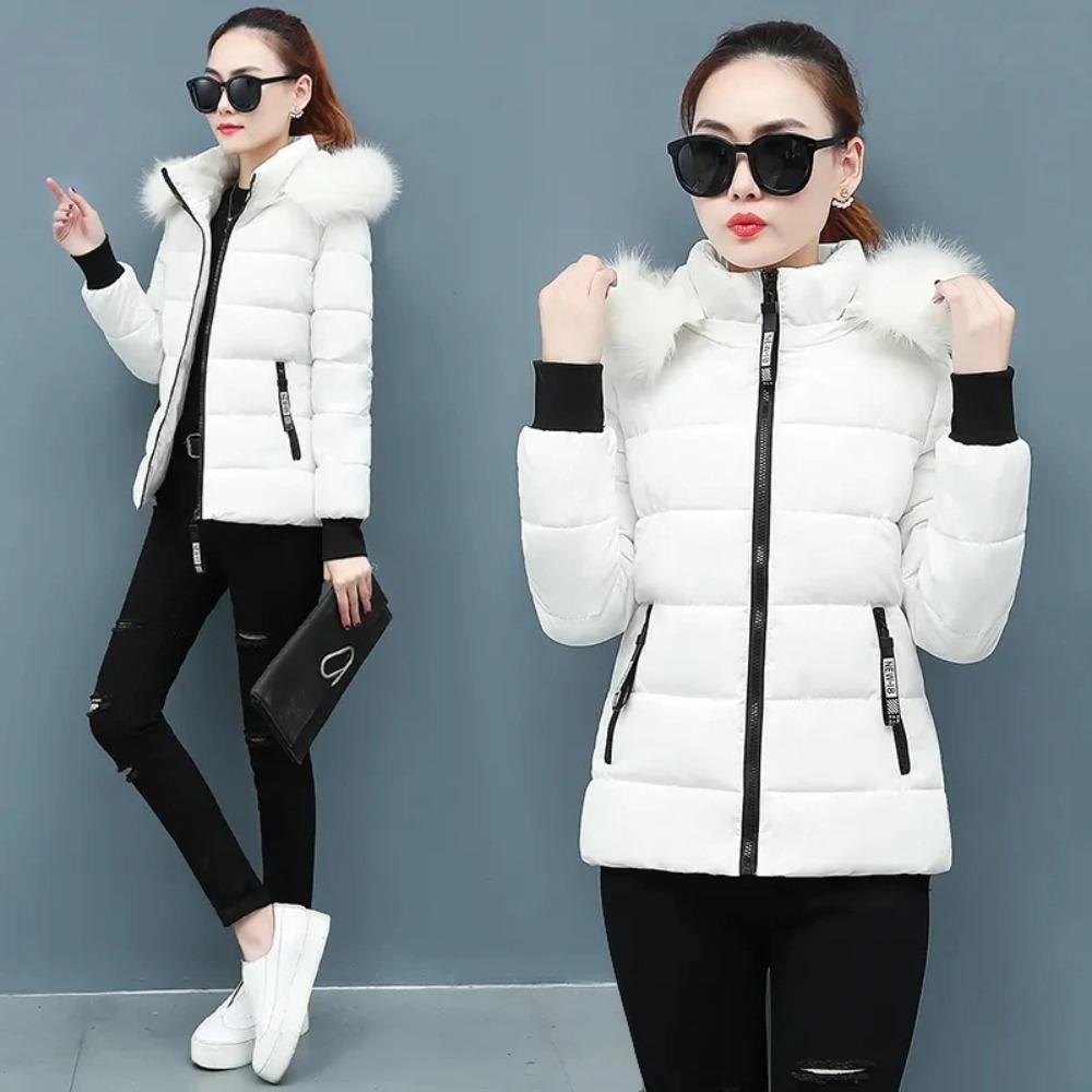 Women's Winter Parka Coat Loose Lady Cotton Padded Outerwear Temperament Casual Ladies Down Cotton Jacket