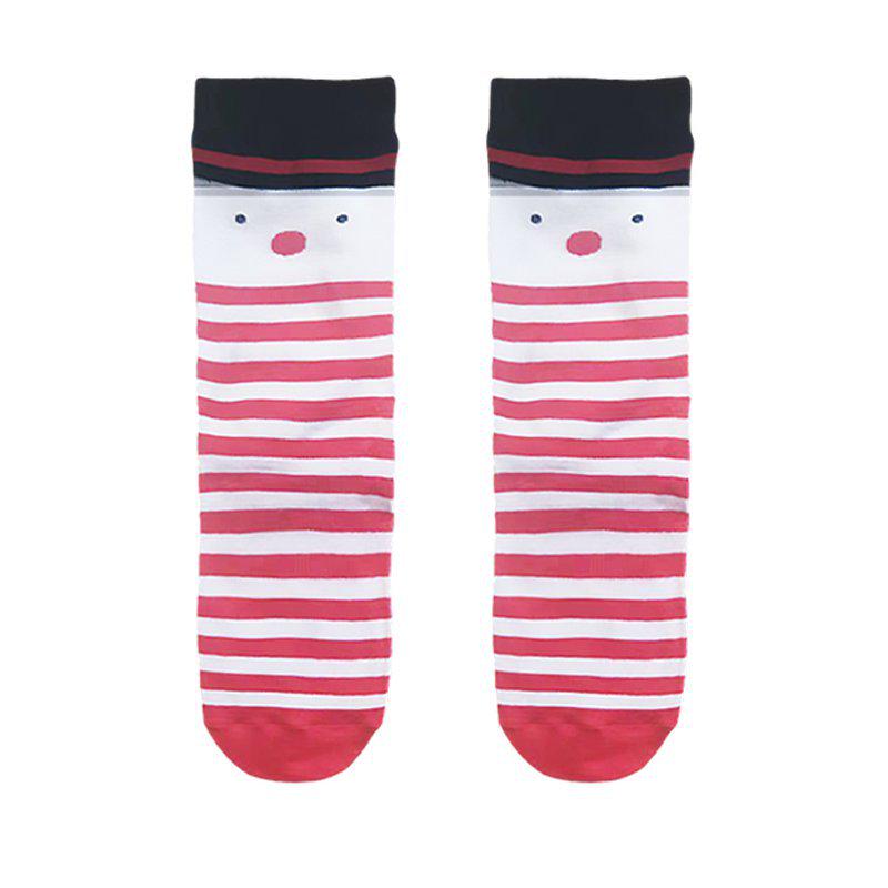 

Рождественские хлопковые модные носки с оленями и Санта-Клаусом для мужчин One Size