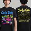 Circle Jerks Pizz Hot Rod 2026 Gira Mundial Merch Camiseta de Dos Caras