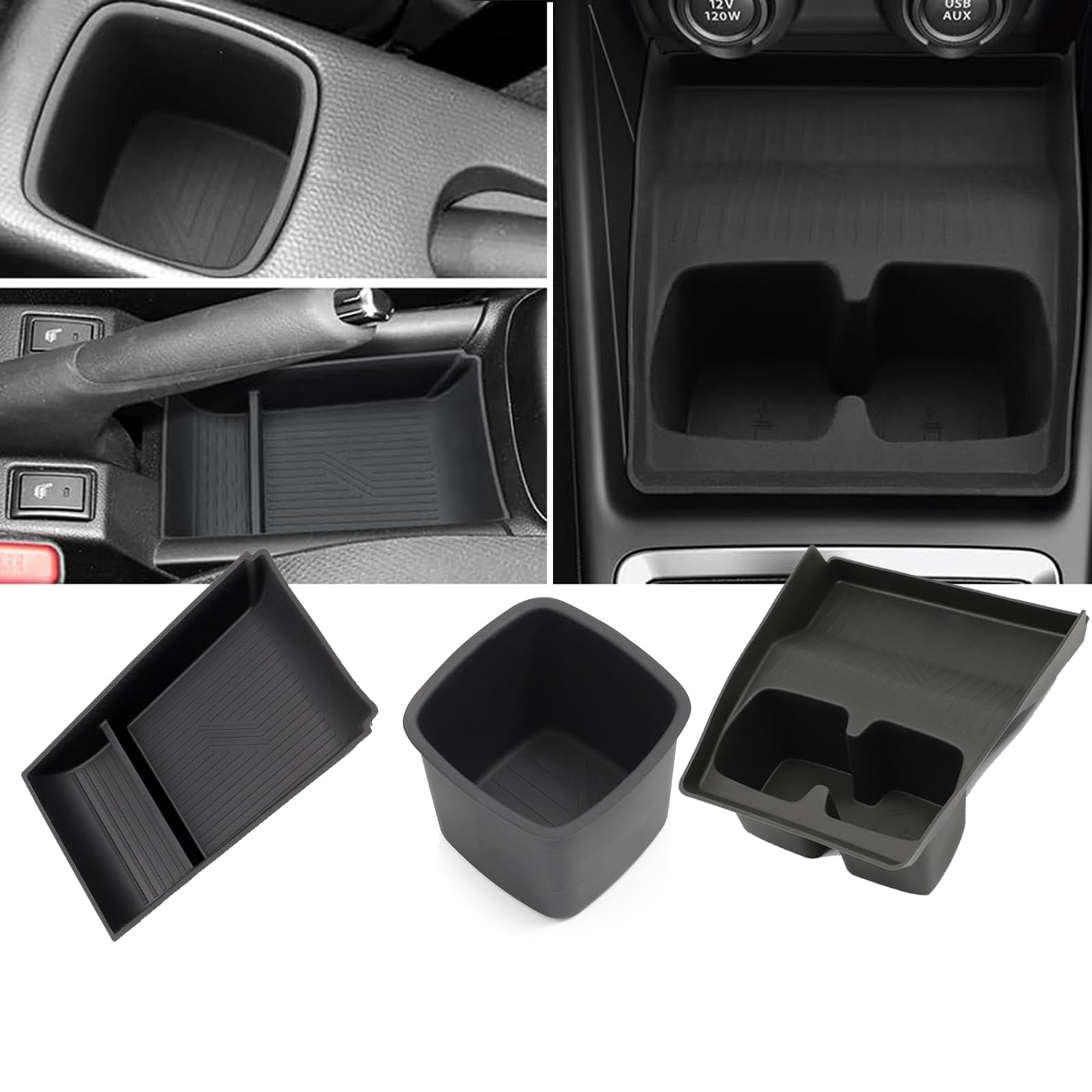 

Fucaten Console Storage Drink Car Cup Holder Storage TPE Material of for Suzuki Swift Sport ZC Series Box, Holder, Box, (Set 3) (ZD Series)
