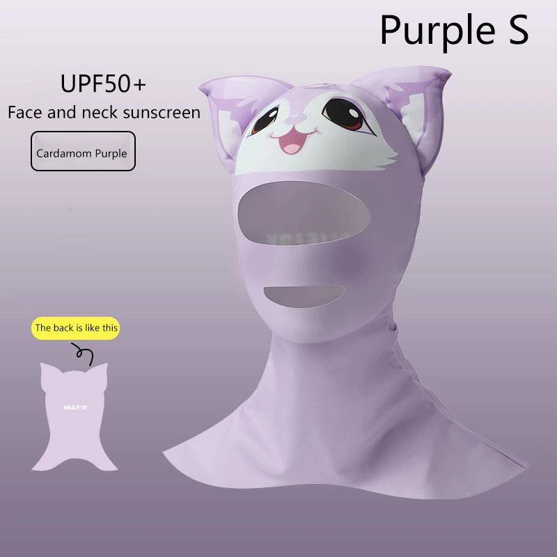 Swiming Diving Facekini Uv Sun Protection Full Face Mask Head Neck Cover Face Elastic Swim Cap For Diving Water Sports Wear