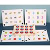 Baby Wooden  Memory Match Chess Montessori Game Kids Party Game Wooden Educational Toy Interaction Game Ability Toy for Children